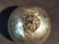 Photo 4 — Ancienne boule de Noël boule de pardon en verre soufflé mercurisé églomisé